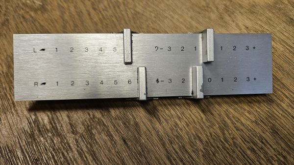 Panel w sliders Beomaster 1200 (Left right bass treble)